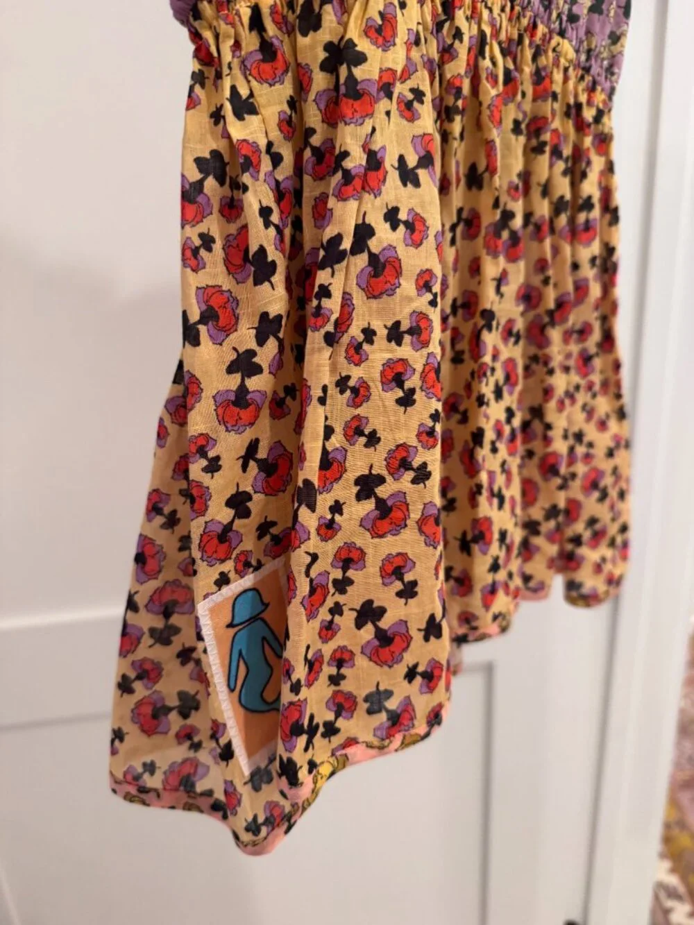 Zimmerman Floral Floral Purple and Yellow Dress